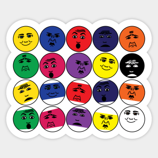 Moods of balls of billiard Sticker